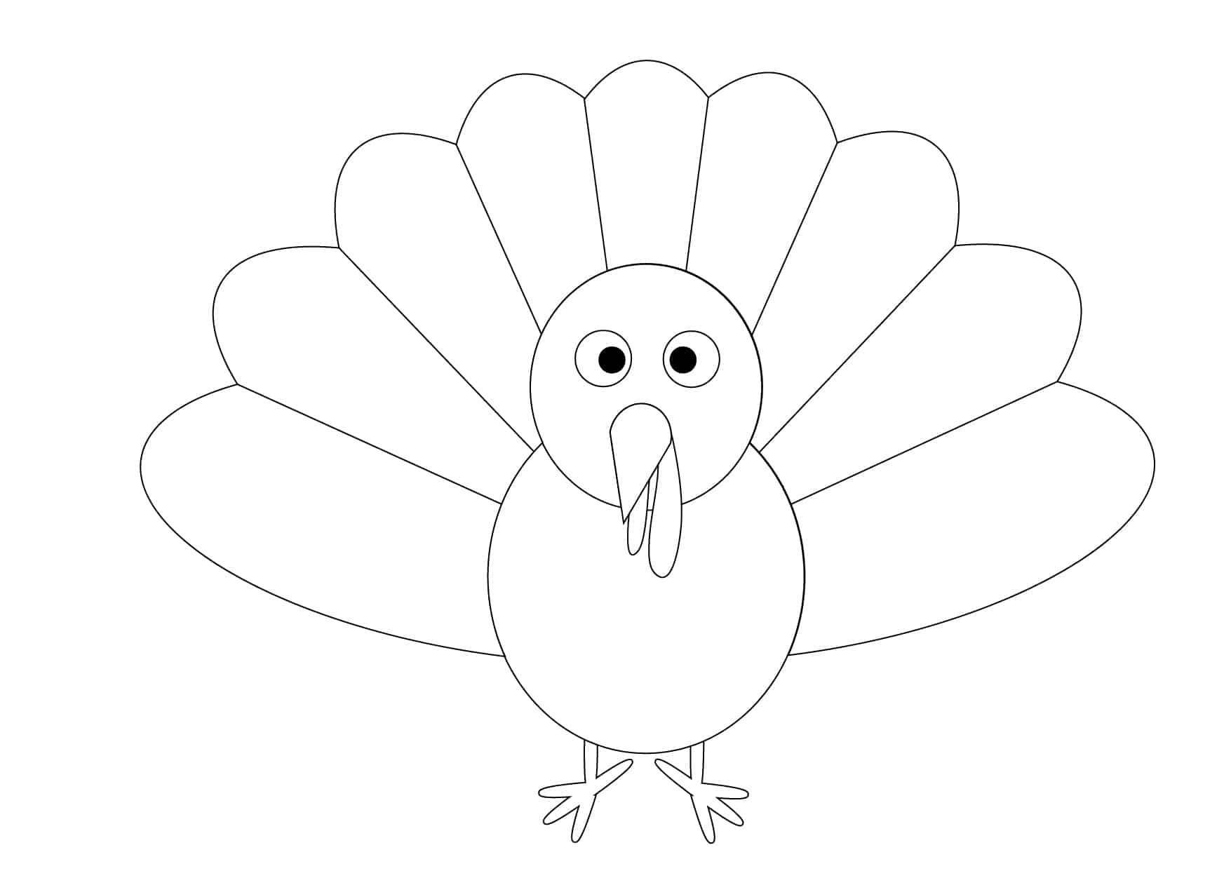 Crazy Turkey Art With Printable Turkey Template - Emma Owl within Turkey Templates For Preschoolers