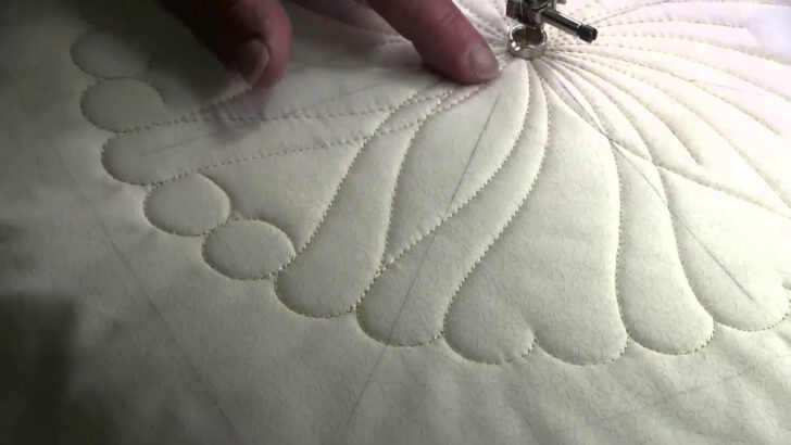 Feather Wreath Quilt Template Westalee Ruler Work Vidio