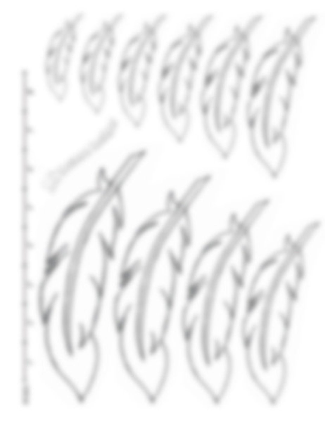 Curved Feather Leather Tooling Size Pattern Pack - Etsy Uk regarding Leather Feather Template