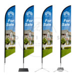 Custom Feather Flags, Feather Angled Flag, Flag Advertising With Feather Angled Flag Template Design