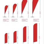 Custom Flying Banners Teardrop Flag Banners Beach Flags   Beach Regarding 3'X6 Feather Flag Template