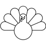 Cute Turkey Svg, Turkey Outline, Kid Turkey Cut File Clipart With Regard To Turkey Outline Template