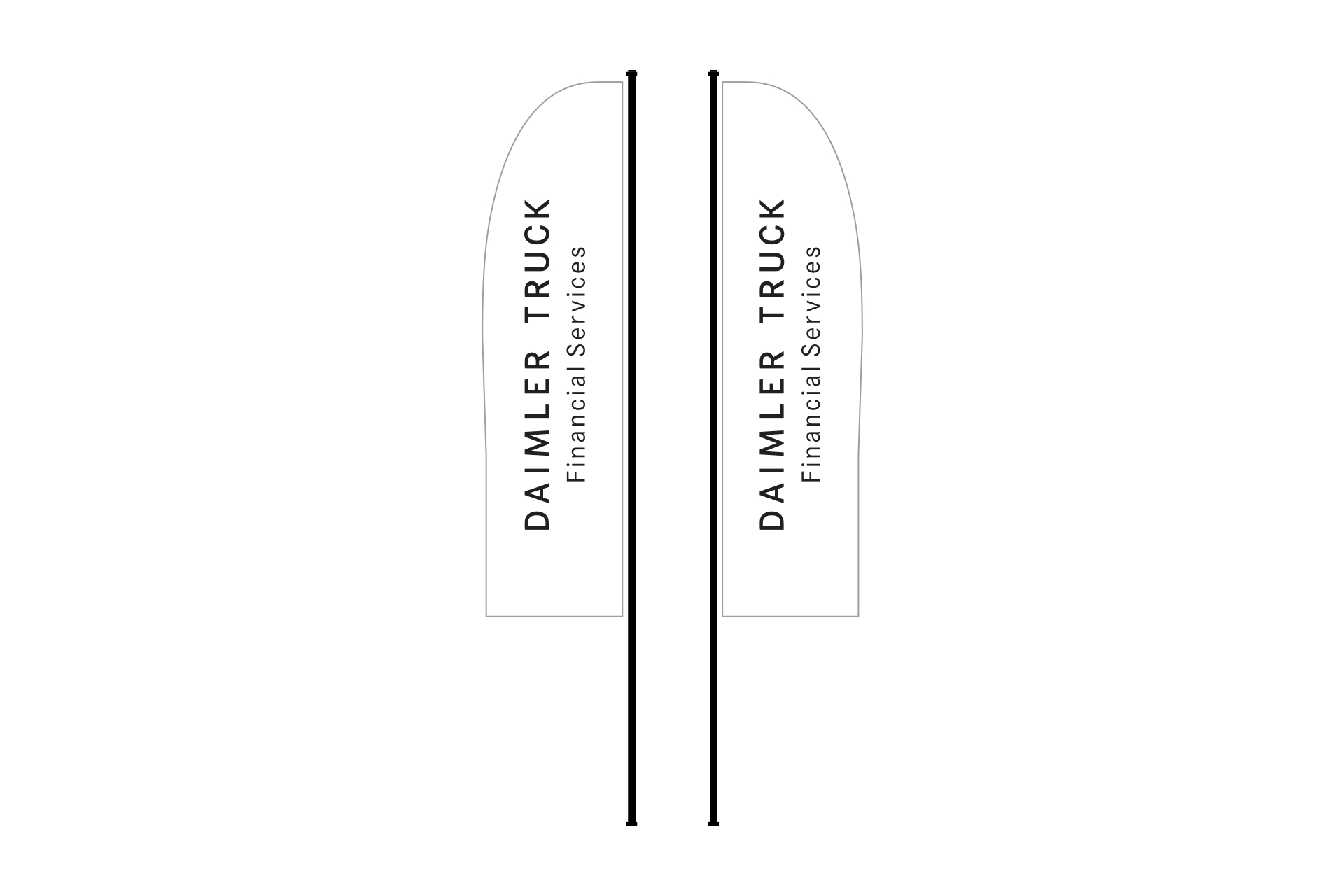 Daimler Truck Design Navigator inside Feather Flag Template Indesign