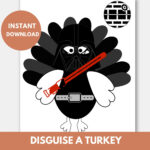 Darth Vader Turkey Disguise Template Printable | Disguise A Turkey Pertaining To Darth Vader Turkey Disguise Template