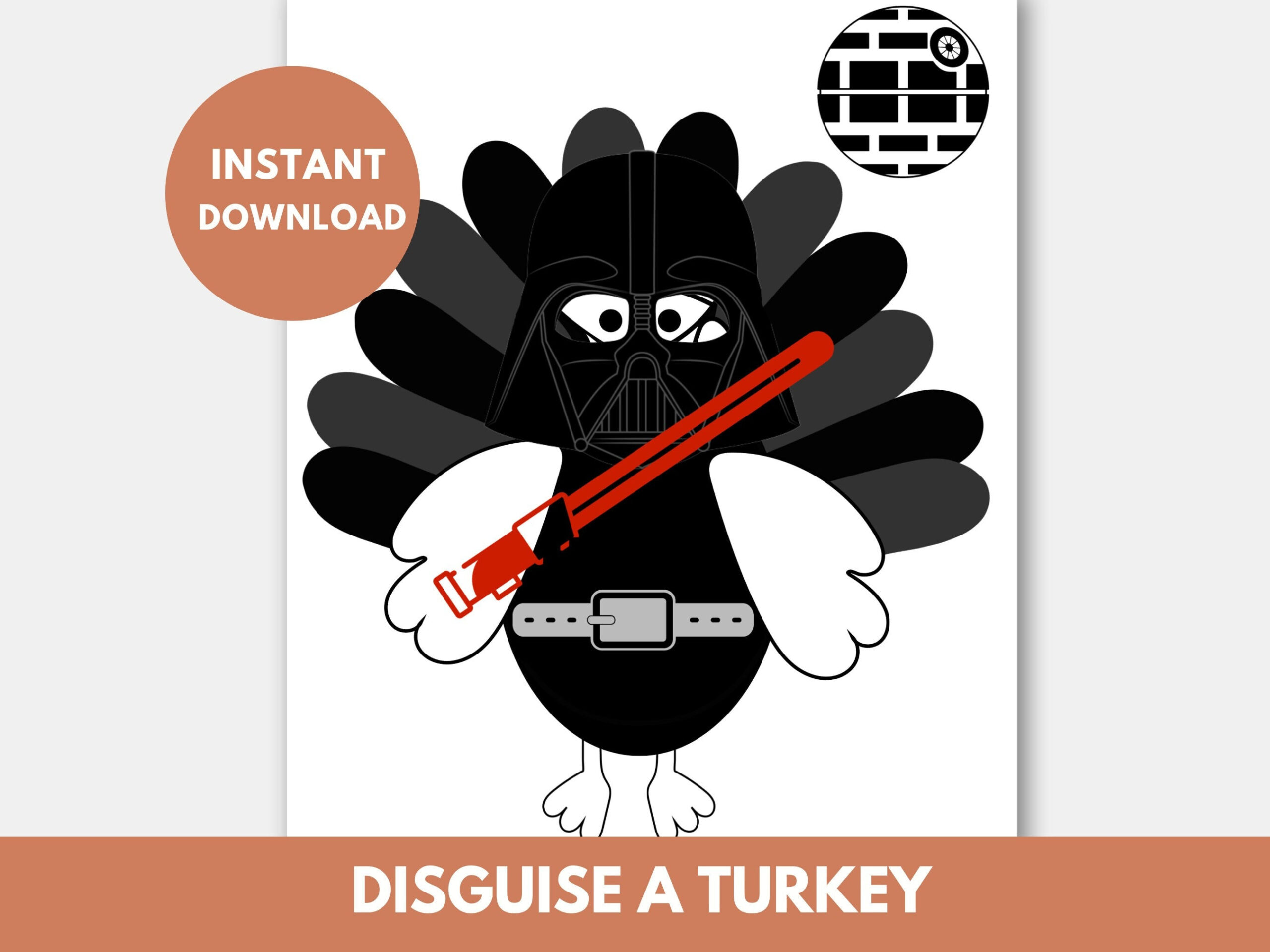 Darth Vader Turkey Disguise Template Printable | Disguise A Turkey within Darth Vader Turkey Disguise Template Printable