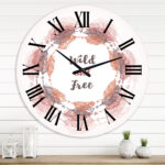 Designart 'Feather Wreath In Boho Style' Bohemian & Eclectic Wall Throughout All Brands Sewing Template Feather Wreath Template