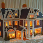 Detailed Instructions For Making A Lighted Gingerbread House Within Complex Gingerbread House Template