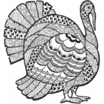 Detailed Turkey Advanced Coloring Page | A To Z Teacher Stuff Within Free Printable Turkey Template To Color