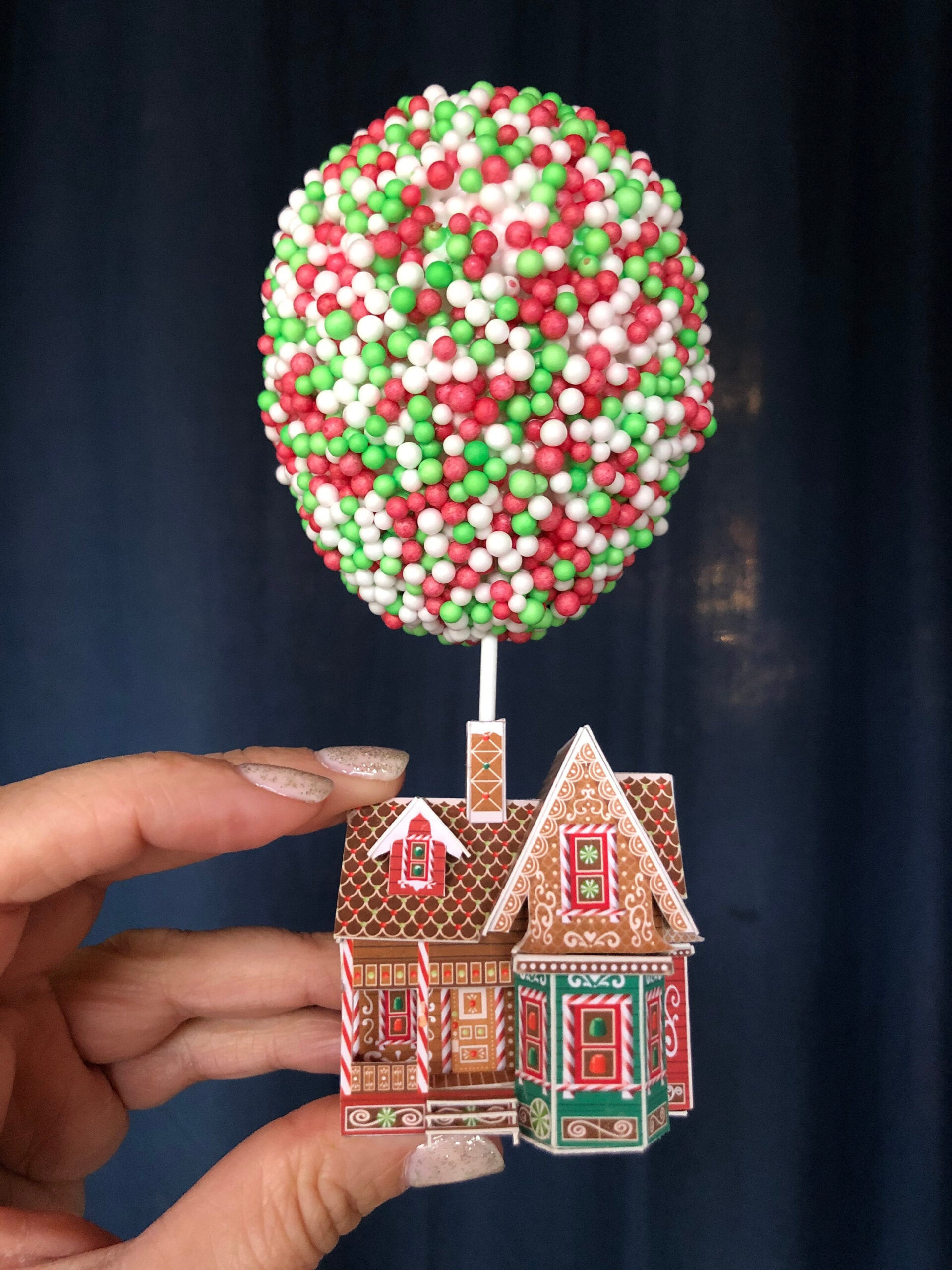 Digital Download- Make Your Own Up Inspired Gingerbread House - Etsy regarding Up Gingerbread House Template