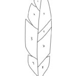 Digital Stained Glass Pattern For Download   Feather 2   Etsy Sweden Regarding Stained Glass Feather Template