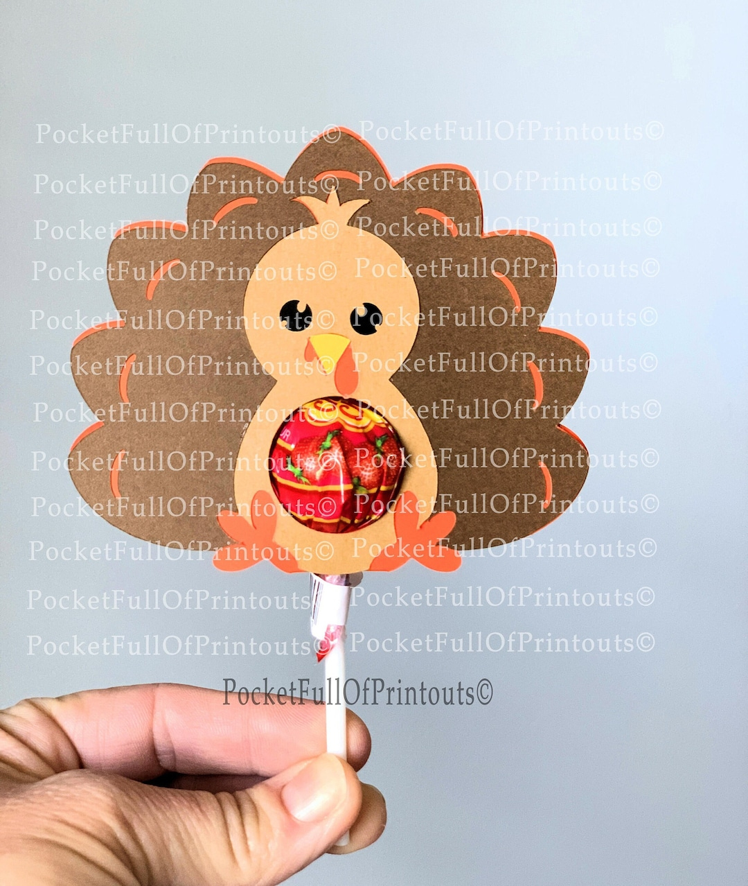Digital Svg Template - Turkey Thanksgiving Lollipop Holder - Cricut Joy Compatible - Etsy throughout Turkey Lollipop Holder Template
