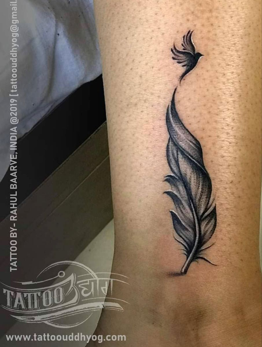 Discover 220 Feather Tattoo Design And Tattoo Plume Ideas intended for Small Feather Tattoo Template