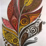 Discover 270 Painted Feathers And Feather Tattoos Ideas | Feather Intended For Paint Feather Template