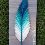 Discover 350 String Art Patterns And Nail String Art Ideas For Simple String Art Feather Template
