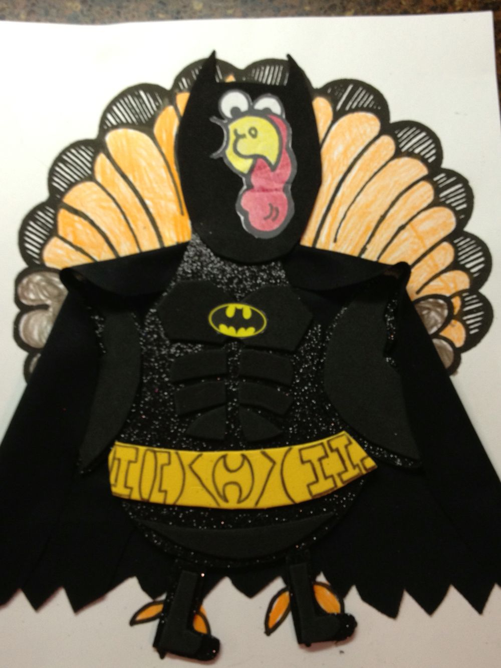 Discover 9 Disguise A Turkey Project And Turkey Dressed As Batman pertaining to Disguise A Turkey Batman Template