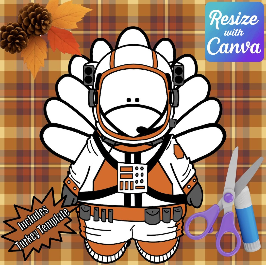Disguise A Turkey- Astronaut Disguise-Resizable! - Etsy with Disguise a Turkey Astronaut Template