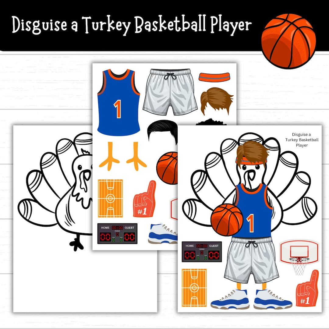 Disguise A Turkey Basketball Player, Basketball Player Turkey throughout Disguise a Turkey Basketball Player Template
