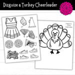 Disguise A Turkey Cheerleader, Cheerleader Turkey, Printable In Disguise A Turkey Cheerleader Template