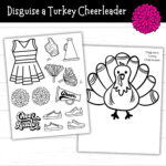 Disguise A Turkey Cheerleader, Cheerleader Turkey, Printable With Cheerleader Turkey Disguise Template