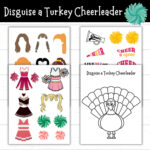 Disguise A Turkey Cheerleader, Cheerleader Turkey, Turkey In In Cheerleader Turkey Disguise Template