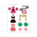 Disguise A Turkey Cheerleader, Cheerleader Turkey, Turkey In With Turkey Disguise Cheerleader Template