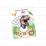 Disguise A Turkey Dinosaur, Dinosaur Turkey Disguise, Disguise A Inside Dinosaur Turkey Disguise Template