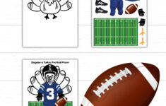 Disguise A Turkey Football Player, Turkey In Disguise Football regarding Turkey Disguise Football Player Template
