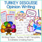 Disguise A Turkey Opinion Writing & Thanksgiving Craft Editable & Digital    Life Between Summers In Turkey Disguise Writing Template