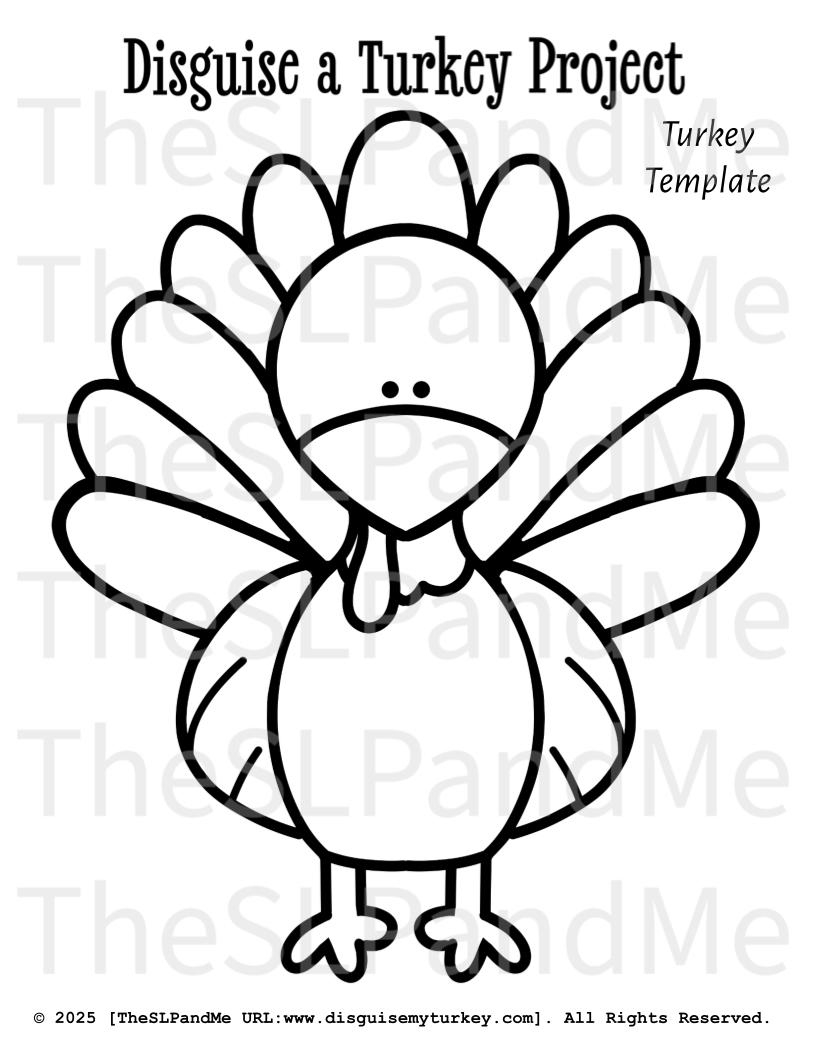 Disguise A Turkey-Orange Dog Blank Template Disguise-Resizable in Transformer Turkey in Disguise Template