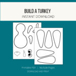 Disguise A Turkey Project Svg   Etsy Throughout Turkey Nose Template