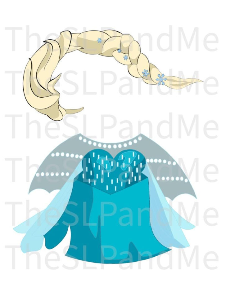 Elsa Turkey Disguise Template