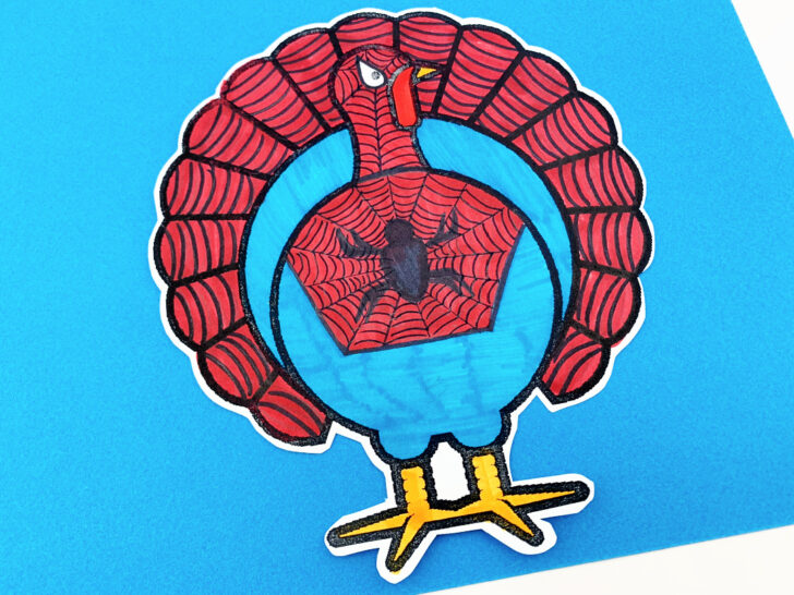 Spider Man Turkey Template