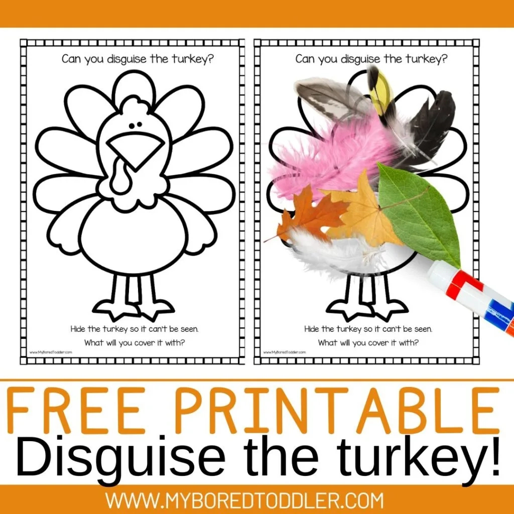 Disguise The Turkey - Free Printable Thanksgiving Activity - My for Disguise Turkey Template Free Download