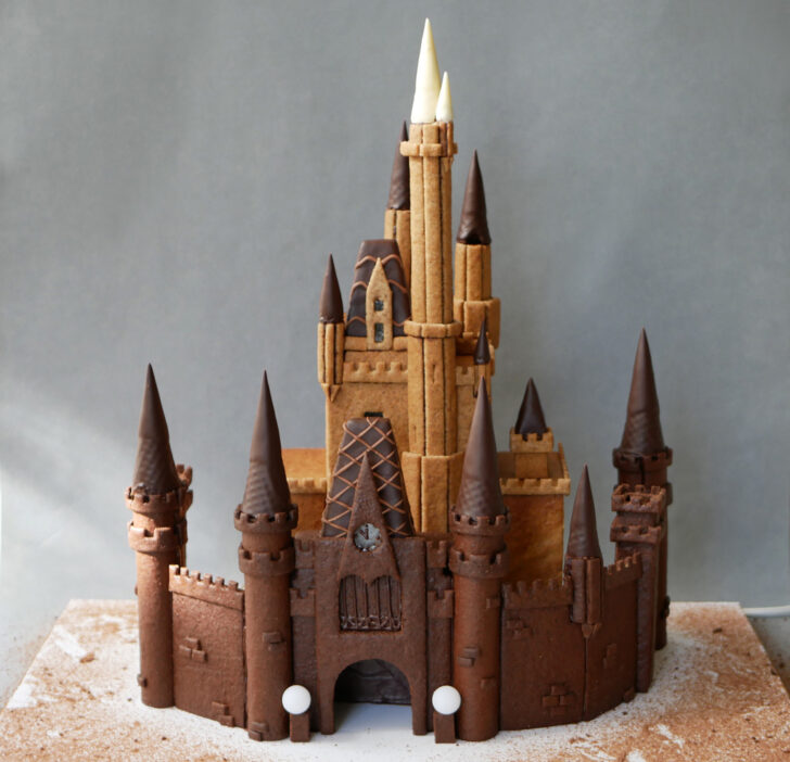 Disney Castle Gingerbread House Template Disney Castle Gingerbread House Template