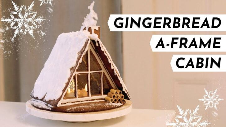 Chalet Gingerbread House Template