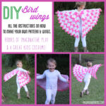 Diy Bird Wings Pertaining To Kids Cape Feather Template