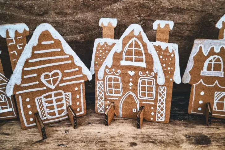 Gingerbread House Template For Cardboard