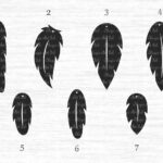 Diy Earrings Svg File, Feather Earrings Cut File Within Feather Template For Earrings