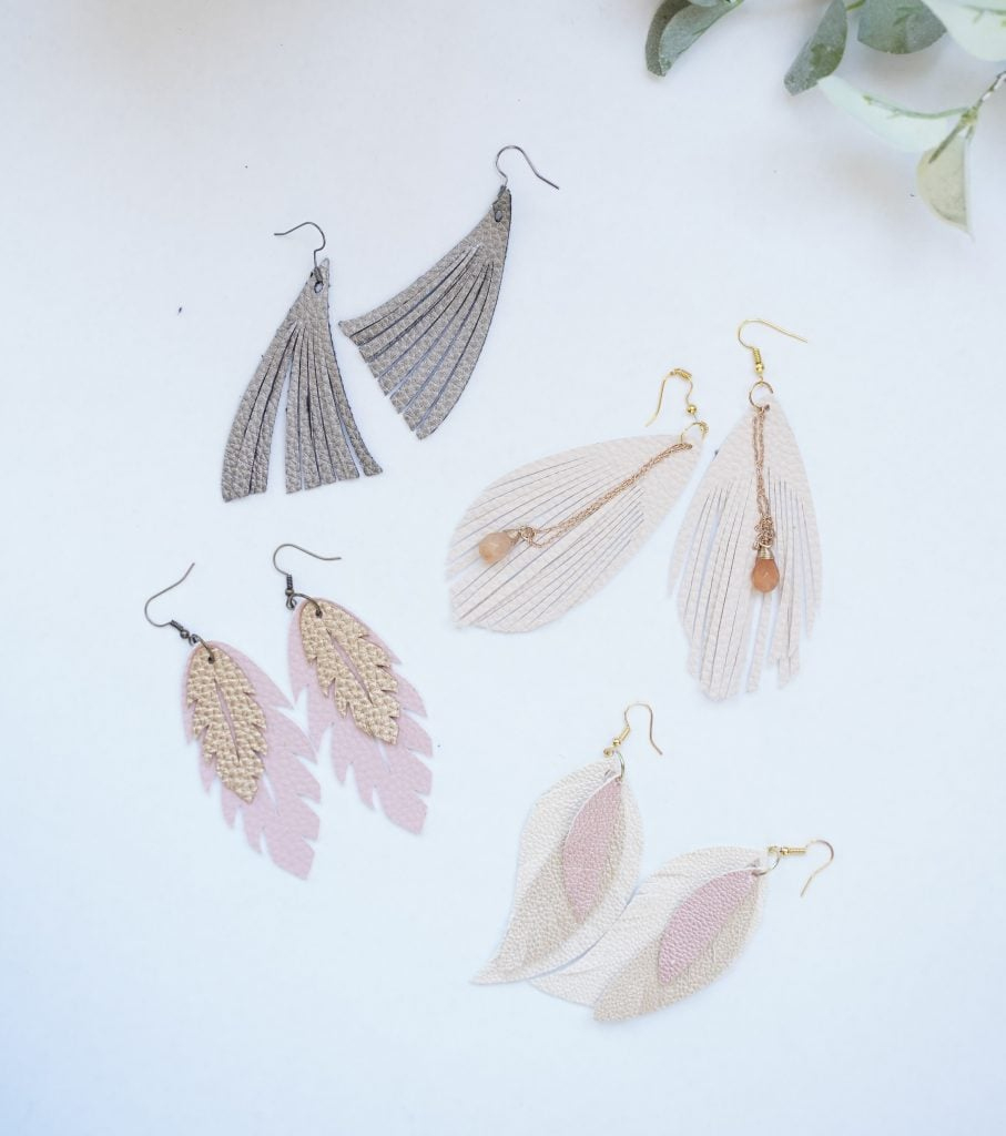 Diy Feather Earrings-4 Free Templates inside Free Feather Template Earrings