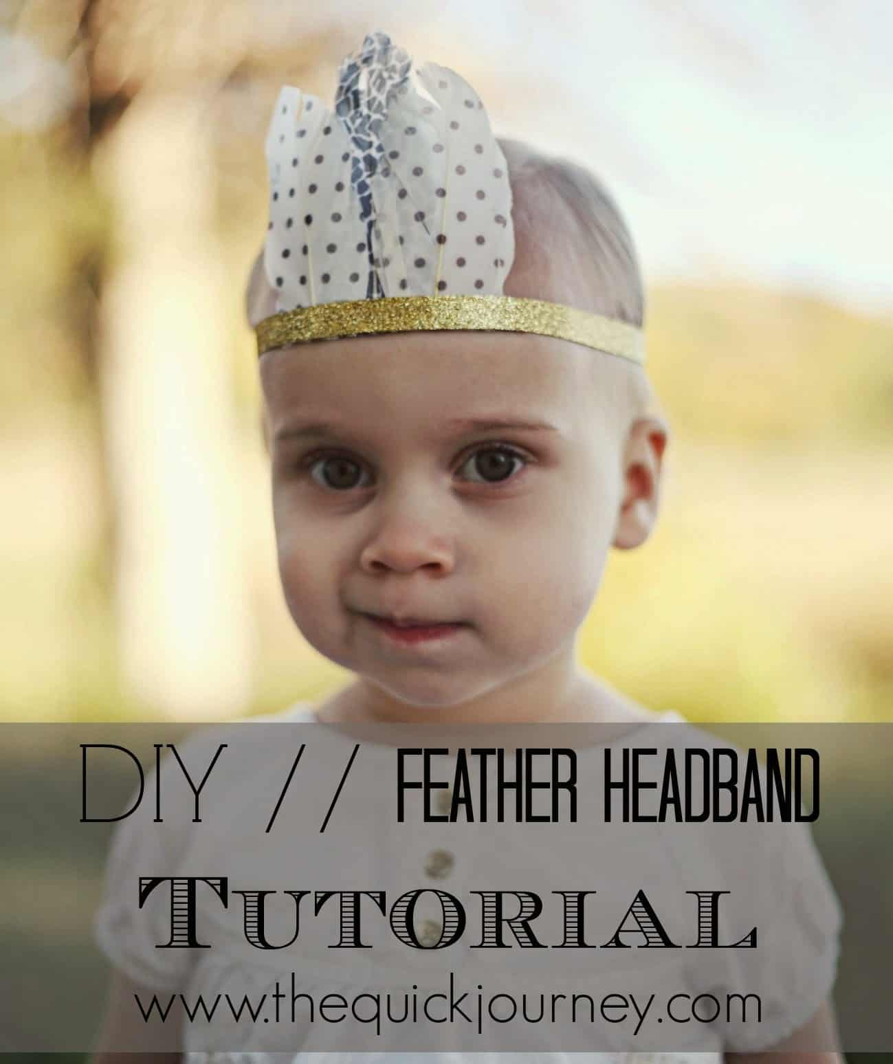 Diy // Feather Headband - The Quick Journey intended for Feather Headband Template 3-8 Inches