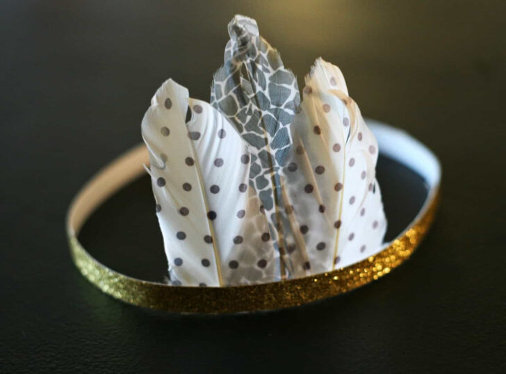 Feather Headband Template 3-8 Inches