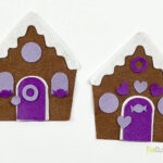 Diy Felt Gingerbread House [Free Pattern] | Fun Cloth Crafts With Felt Gingerbread House Template