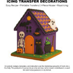 Diy Gingerbread Halloween House Kit: Printable Cookie Template Regarding Nightmare Before Christmas Gingerbread House Template
