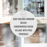 Diy Gingerbread House Window Stencils: Free Template For A Magical Intended For Gingerbread House Window Template