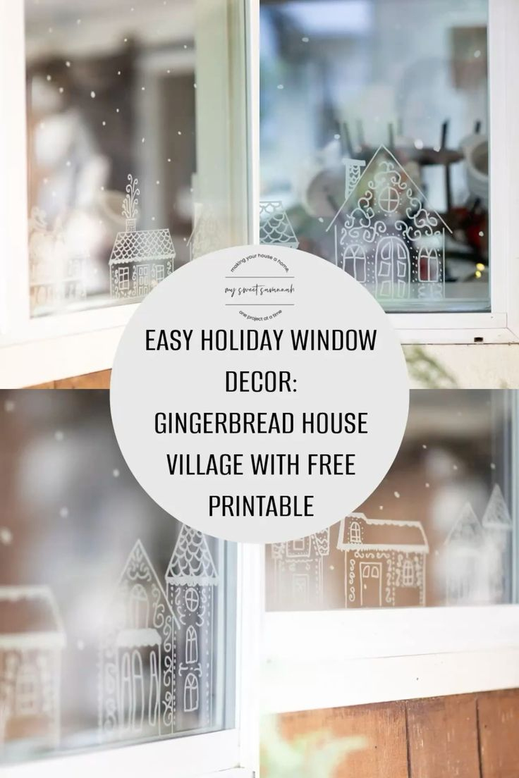 Diy Gingerbread House Window Stencils: Free Template For A Magical intended for Gingerbread House Window Template
