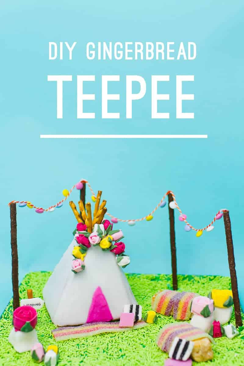 Diy Gingerbread Teepee And Recipe | Bespoke-Bride: Wedding Blog in Teepee Gingerbread House Template