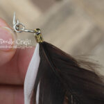 Diy Long Feather Earrings! With Regard To Folded Feather Earring Template