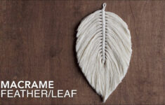 Diy Macrame Tutorial: How To Make A Large Macrame Feather/Leaf with regard to Macrame Feather Shape Template