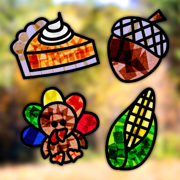 Turkey Suncatcher Template