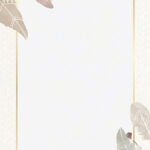 Download Premium Vector Of Watercolor Feather Frame Vector With Feather Frame Template